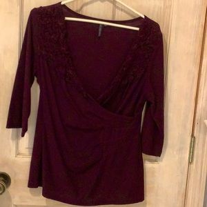 Anthropology Going Out Top by One September Sexy and Comfort, Beautiful Plum